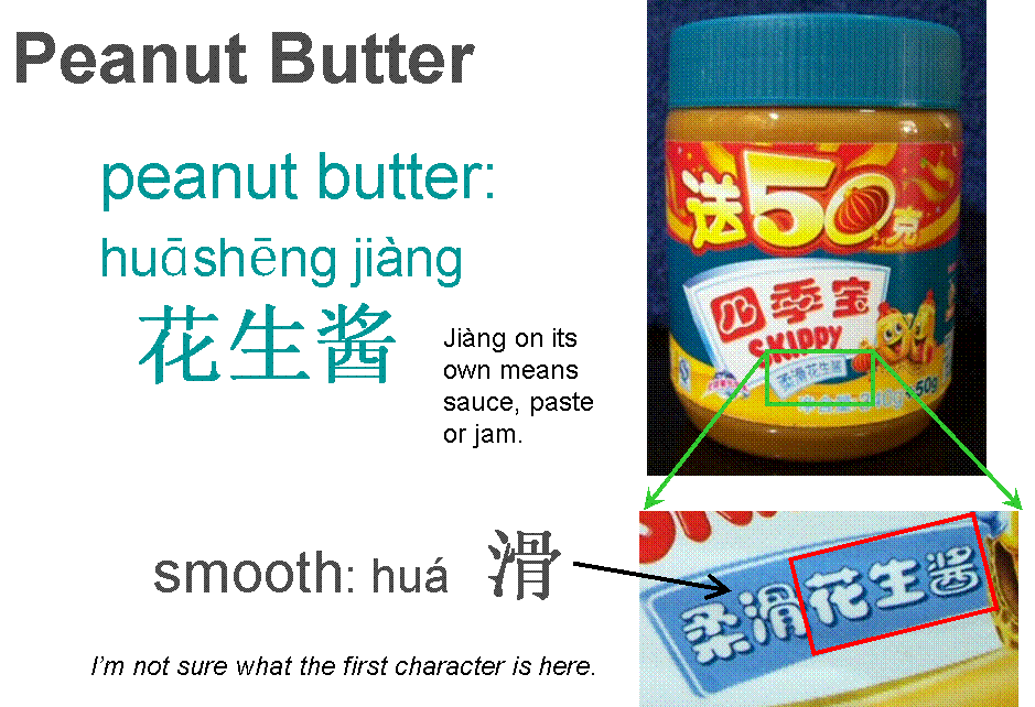 Picture of peanut butter label